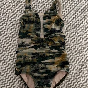 Camouflage girls leotard for dance or gymnastics - Sassy Shay